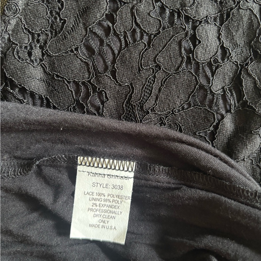 Karina Grimaldi Black Mesh Detail Top - Picture 5 of 6